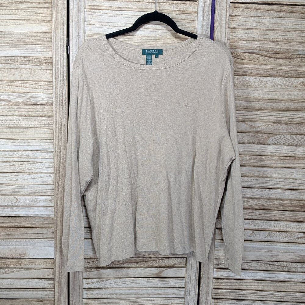 Lauren Ralph Lauren Long Sleeve Top Size 2X